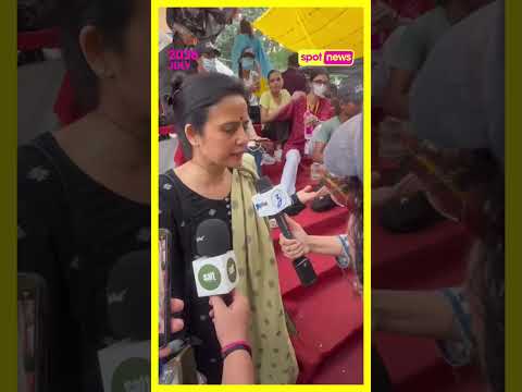 Mahua Moitra reaches protest site.
