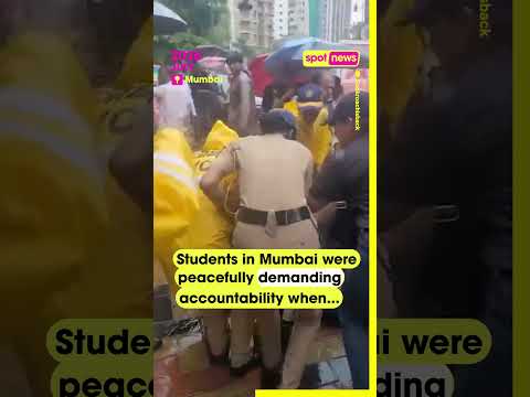 Video shows altercation between Mumbai Police and student protesters