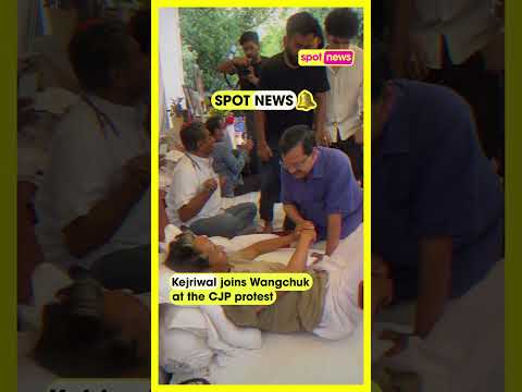 Arvind Kejriwal Meets Sonam Wangchuk on 19th Day of Hunger Strike.