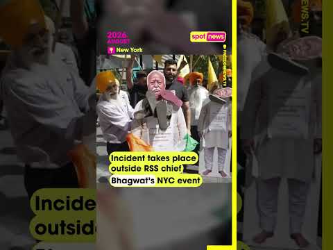 Pro-Khalistan supporters staged a protest