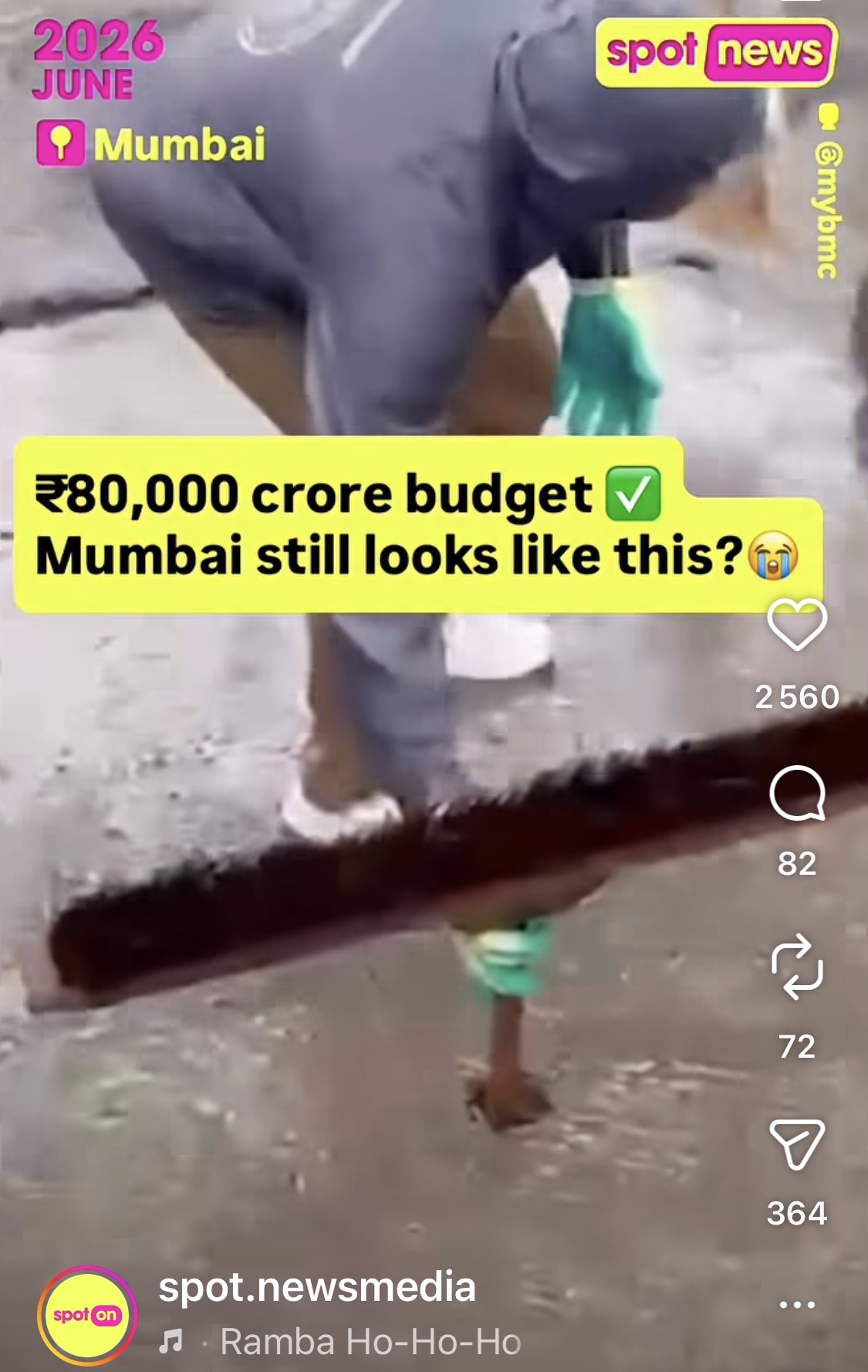 Spot On story screenshot about Mumbai civic issues